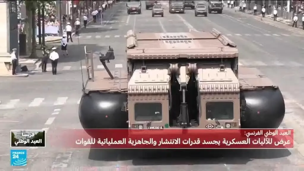 العرض العسكري بباريس: عرض المروحيات والقوات البرية والأسلحة الثقيلة