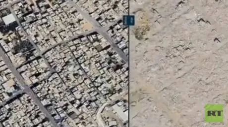 قطاع غزة.. حجم الدمار في حي "الشابورة" وسط مدينة رفح