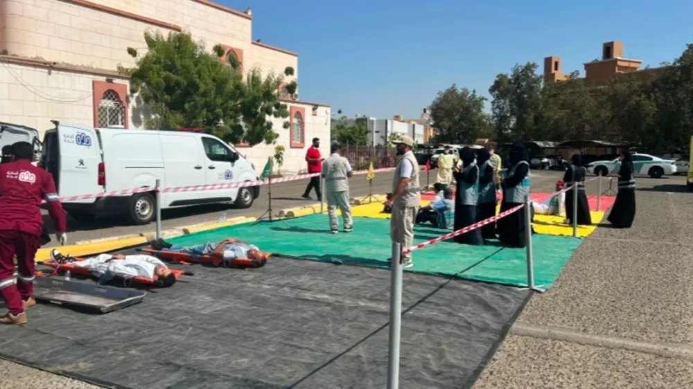جدة.. تنفيذ تمرين ميداني يحاكي إجراءات الاستجابة والتعامل مع انهيارات المباني