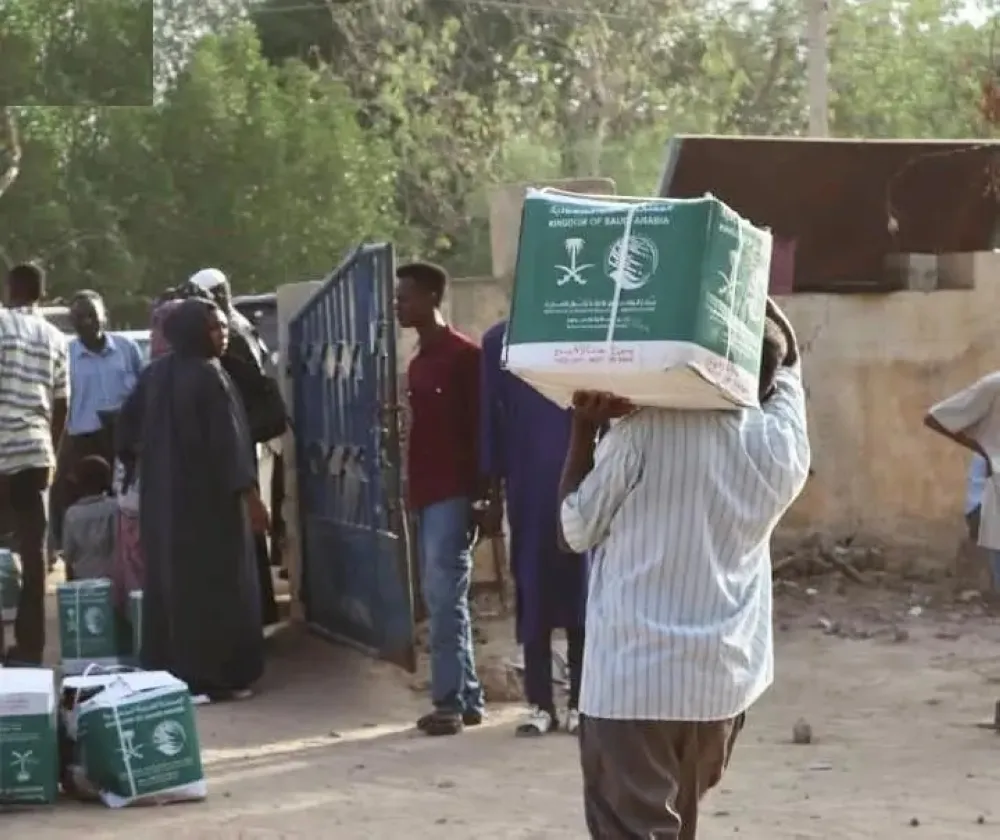 "الملك سلمان للإغاثة" يوزع 849 سلة غذائية في ولاية النيل الأبيض بالسودان