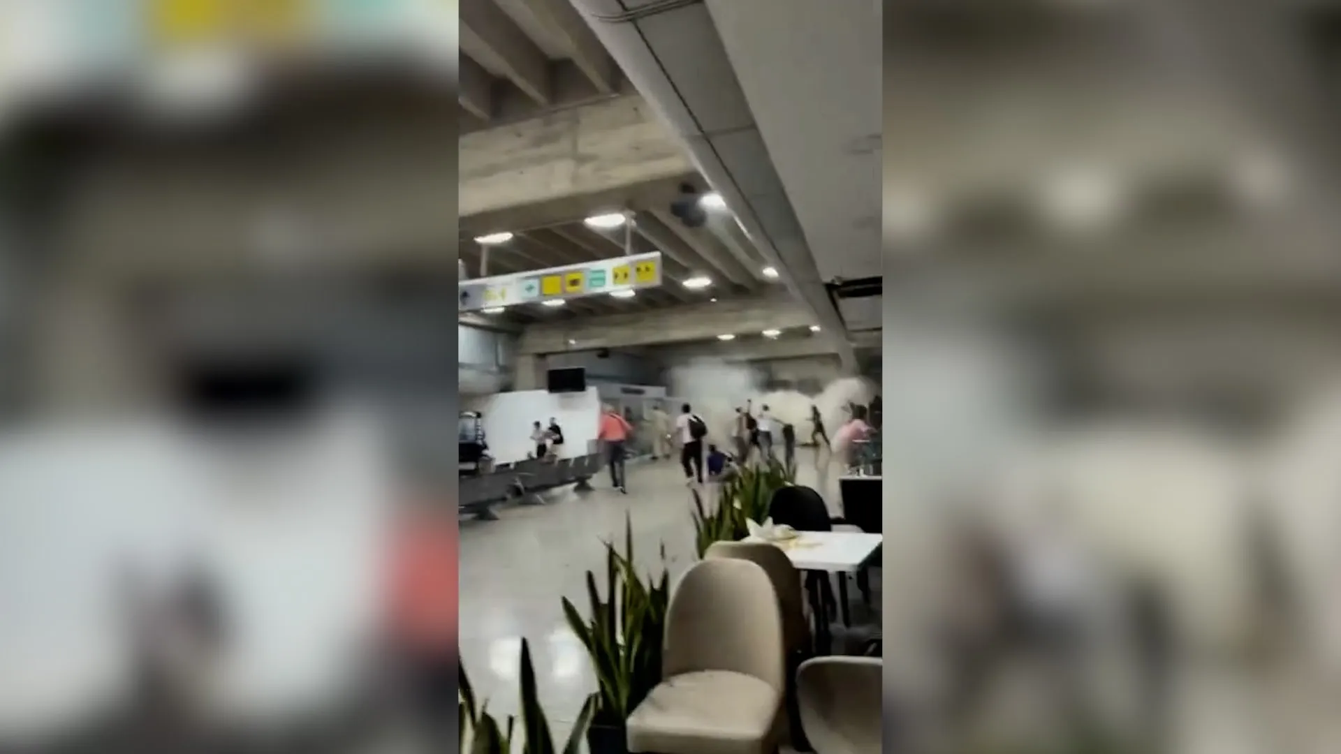 شاهد عيان يوثق لحظة وقوع الزلزال العنيف في مطار بفنزويلا