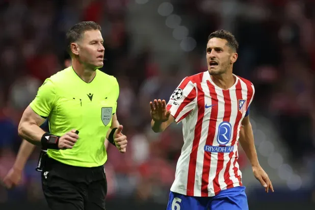كوكي قائد أتلتيكو مدريد ينتقد التحكيم بعد مواجهة أرسنال في دوري الأبطال