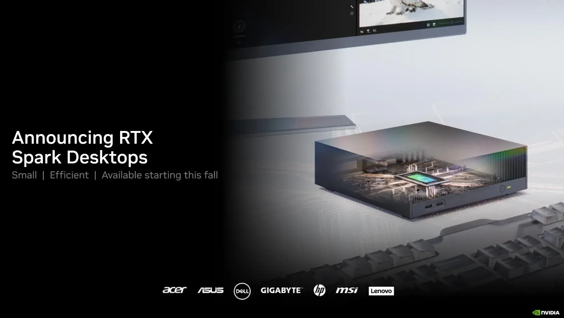 إنفيديا تطلق أول أجهزة RTX Spark هذا الخريف بقيادة ASUS وMSI
