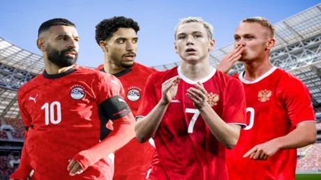 التشكيلة الأساسية لمواجهة مصر وروسيا