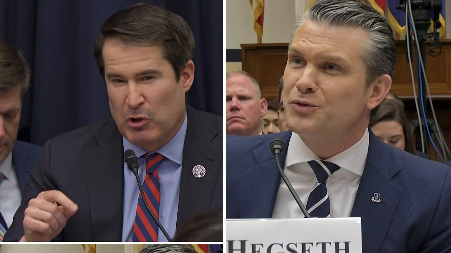 "هل تصف إغلاق إيران لمضيق هرمز انتصارًا؟".. نائب ديمقراطي يتجادل مع هيغسيث حول نجاح الحصار الأمريكي