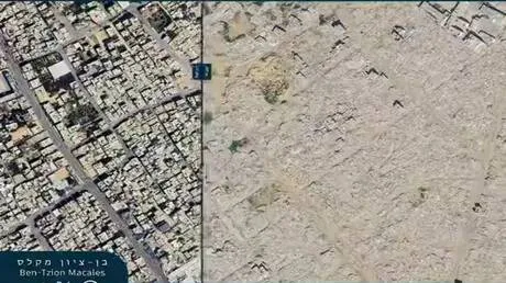فيديو يكشف حجم الدمار في حي الشابورة جنوب غزة