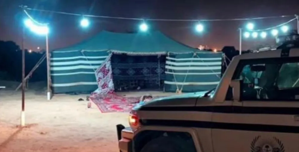 ضبط مواطن للتخييم في محمية الإمام فيصل بن تركي الملكية