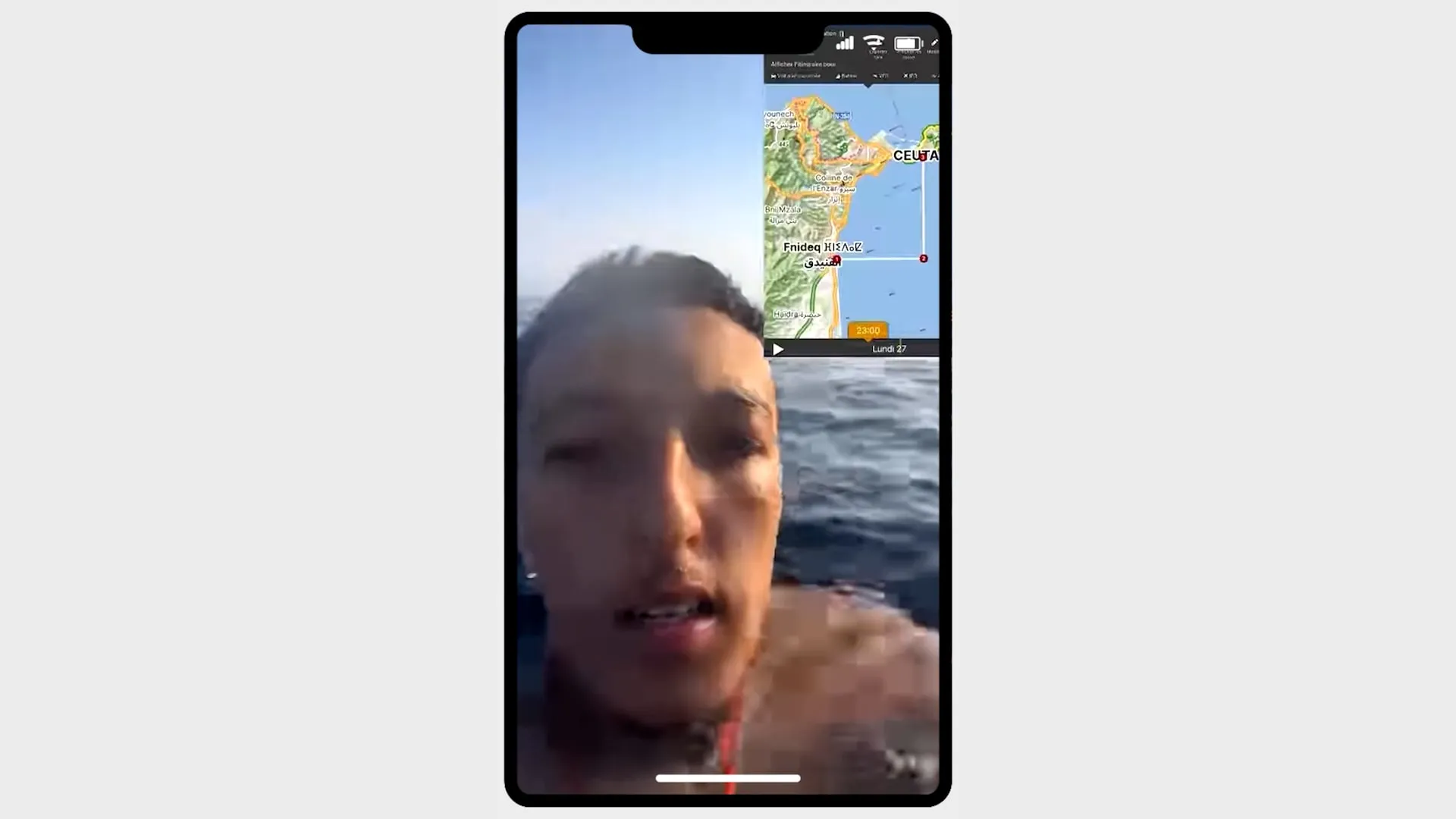 هذه المقاطع التي أشعلت فتيل عبور سبتة الجماعي بعد انتشارها بشكل واسع