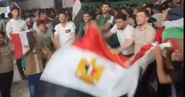 مقاطع فيديو توثق احتفالات فى غزة ورام الله بعد فوز منتخب مصر على استراليا