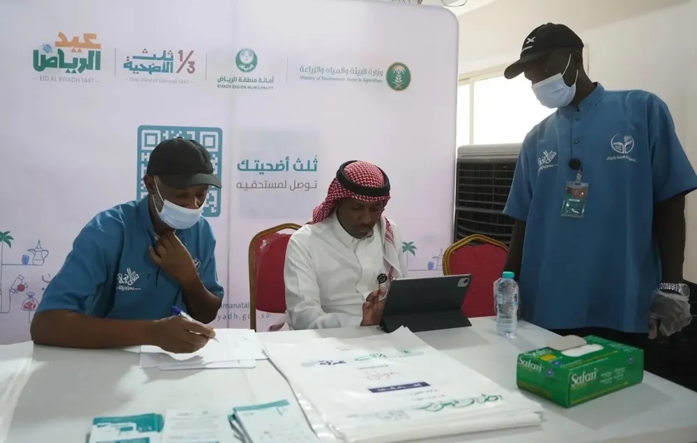 "ثلث الأضحية" توزع أكثر من 220 طنًا من اللحوم على المستفيدين في الرياض