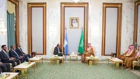 ولي العهد والرئيس الصومالي يبحثان العلاقات الثنائية وسبل تعزيزها
