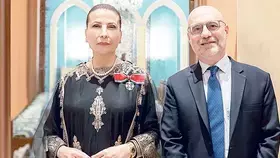 هدى الخميس تنال وسام نجمة إيطاليا