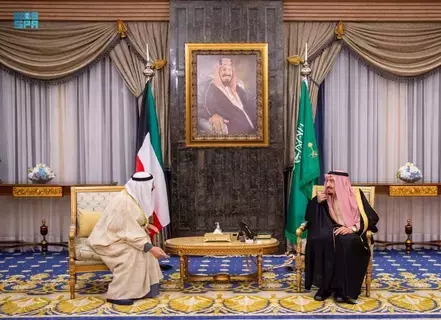 خادم الحرمين يستقبل أمير الكويت خادم الحرمين يستقبل أمير الكويت