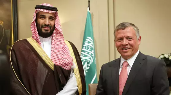 ملك الأردن وولي العهد السعودي يبحثان الأوضاع المأساوية في غزة ملك الأردن وولي العهد السعودي يبحثان الأوضاع المأساوية في غزة
