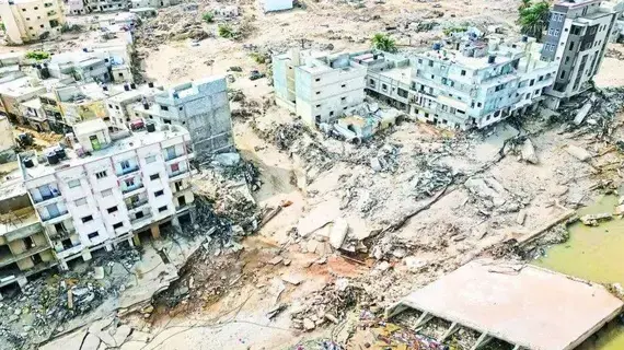 بدء محاكمة 16 مسؤولاً عن كارثة فيضانات درنة الليبية بدء محاكمة 16 مسؤولاً عن كارثة فيضانات درنة الليبية