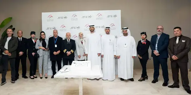 مطار الشارقة يستقبل أولى رحلات «أويا للطيران» الليبية مطار الشارقة يستقبل أولى رحلات «أويا للطيران» الليبية