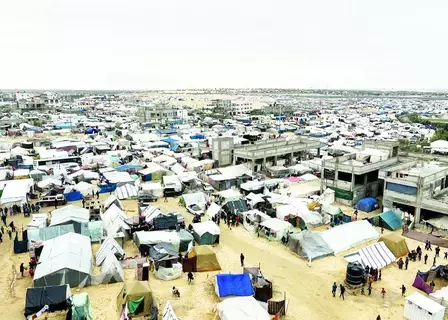الأمم المتحدة: مدينة رفح أشبه بـ«طنجرة ضغط من اليأس» بسبب النازحين الأمم المتحدة: مدينة رفح أشبه بـ«طنجرة ضغط من اليأس» بسبب النازحين