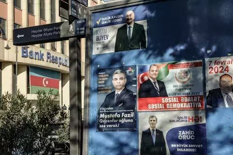 الانتخابات الرئاسية في أذربيجان الأربعاء.. وتوقعات بفوز علييف الانتخابات الرئاسية في أذربيجان الأربعاء.. وتوقعات بفوز علييف