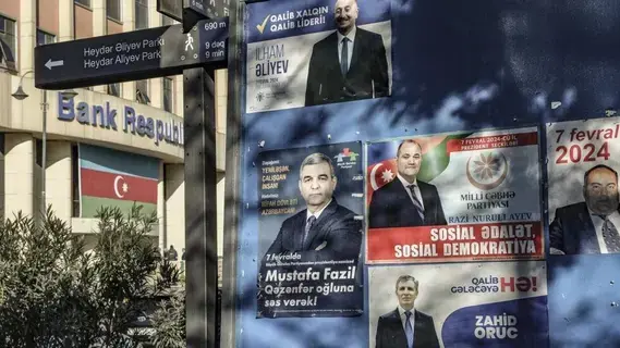 انتخابات رئاسية في أذربيجان وفوز جديد متوقع لإلهام علييف انتخابات رئاسية في أذربيجان وفوز جديد متوقع لإلهام علييف