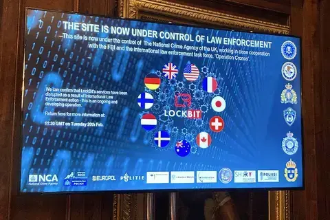 تفكيك شبكة «لوك بِت» للقرصنة «الأكثر ضرراً» في العالم تفكيك شبكة «لوك بِت» للقرصنة «الأكثر ضرراً» في العالم