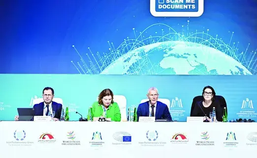 الربط بين التجارة وتغير المناخ.. ضمن جلسات «برلماني منظمة التجارة» الربط بين التجارة وتغير المناخ.. ضمن جلسات «برلماني منظمة التجارة»