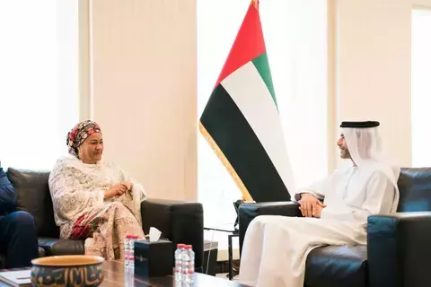 الحسيني يبحث التعاون مع نائب أمين عام الأمم المتحدة الحسيني يبحث التعاون مع نائب أمين عام الأمم المتحدة