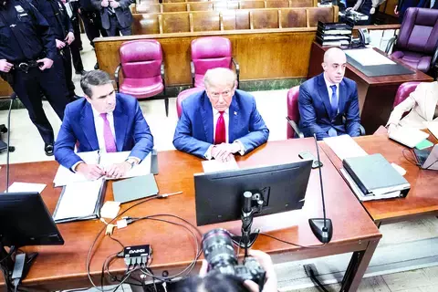 ترامب أول رئيس أمريكي يخضع لمحاكمة جنائية ترامب أول رئيس أمريكي يخضع لمحاكمة جنائية
