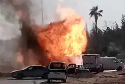 وفاة 3 أشخاص في انفجار خط غاز بمدينة 6 أكتوبر